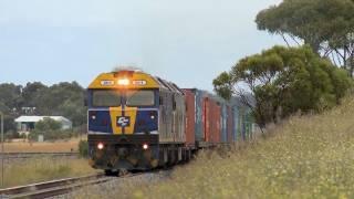 2AM2 POTA Freight Train with "G Class" Diesel Locomotives - PoathTV Australian Trains & Railroads