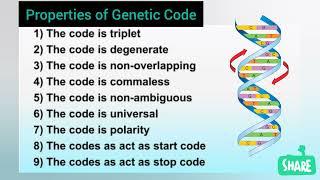 GENETIC CODE l CODON TABLE l MOLECULAR BASIS OF INHERITANCE