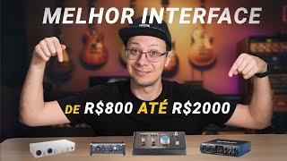 Melhores interfaces de áudio de R$800 a $2000