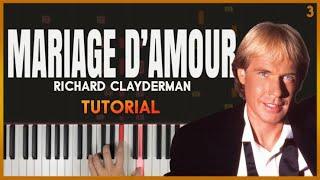 Mariage D’Amour (Matrimonio De Amor) - Richard Clayderman (Yokee Piano) | [pianoREADER]