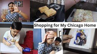 अपने Chicago घर के लिए की खूब Shopping~ New Kitchen Items~ Cooking Special Breakfast and Lunch