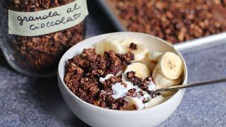 GRANOLA al cioccolato e noci [ASMR] Perfetta per la colazione