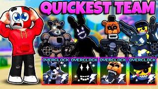 I Built The QUICKEST TEAM In Five Nights TD..