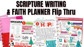 Scripture Writing & Planner Notes Flip Thru