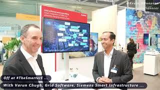 Off at #TheSmarterE with Varun Chugh, Siemens Smart Infrastructure