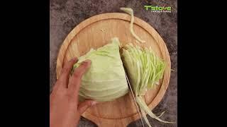 How to cut cabbage | T'stove#shorts