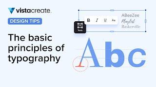 The basic principles of typography | VistaCreate Design Tips