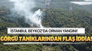 İstanbul Beykoz Anadolu Kavağı'nda orman yangını çıktı