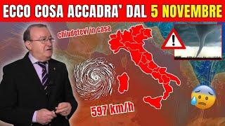 ALLERTA METEO ITALIA: Un grave disastro imminente nelle prossime giornate.