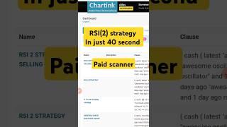 RSI INDICATOR STRATEGY | AWESOME INDICATOR STRATEGY | SWING TRADING STRATEGY WITH CHARTINK SCANNER |