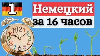 НЕМЕЦКИЙ ЗА 16 ЧАСОВ - урок 1 - спряжение глаголов