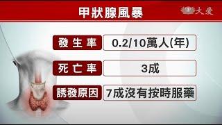 當心甲狀腺風暴 甲狀腺亢進患者按時服藥定期回診