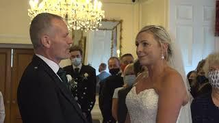 Auchen Castle elopement wedding day video in Dumfries and Galloway Scotland