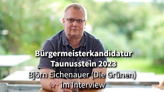 Björn Eichenauer, Bürgermeisterkandidat (Die Grünen) im Interview