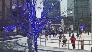 Gorgeous Winter Wonderland Ice Rink in downtown Grand Rapids