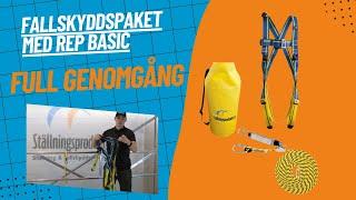 Fallskyddspaket med rep basic | Full genomgång av sele och rep | Ställningsprodukter.se