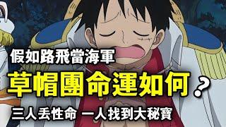 One Piece: If Luffy ended up as a Navy companion  three people lost their lives and one found the b