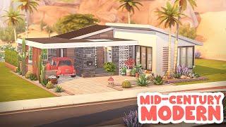 Little Mid-Century Modern Home  | The Sims 4 Speed Build