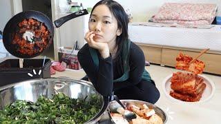 o que eu como morando na coreia&fazendo kimtchi com a minha vó! (cozinhando/comida coreana)