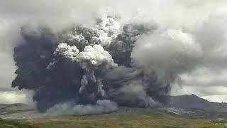 ERUPTION OF STRATOVOLCANO MOUNT ASO (Oct. 20 2021) - Kyushu Island, Japan (Please Read Description)