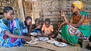 African Village Life of Our Real Organic Family#Cooking Authentic Village Food for Dinner.