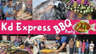 Winter BBQ Party||Easy Rooftop BBQ Setup||Kd Express||Fish BBQ Party||Big fish BBQ|Fish fry Rupchada