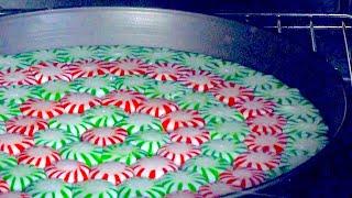 Put Peppermints In The Base Of A Springform Pan & Make Everyone's Christmas Merry!