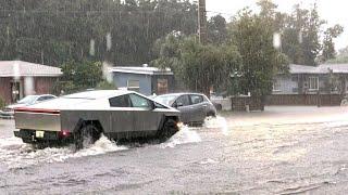 Shocking! Look what happens to electric vehicles in a hurricane!