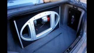 BMW 540i E39 BASS VIDEO 2 12'S ROCKFORD FOSGATE PUNCH P2'S MTX 1000 WATTS TRUNK FLEX