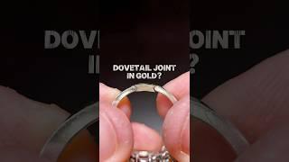 Making a dovetail joint to size up a gold ring