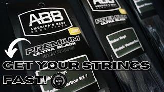 Want your bowstrings fast? - Premium Ultra Black Series from America's Best Bowstrings