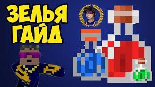 Как варить Зелья в Майнкрафт 1.21.5, 1.20.6, 1.19.4, 1.18.2, 1.16.5 | Как сделать зелья в Майнкрафте