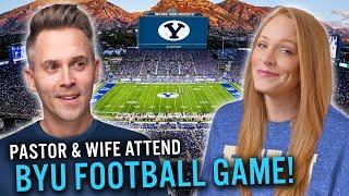 Pastor & Wife FIRST TIME at BYU Football Game!