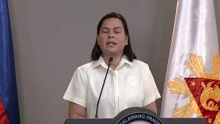 LIVE: VP Sara Duterte holds press briefing