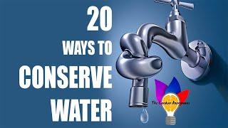 20 Ways to Save Water At Home 