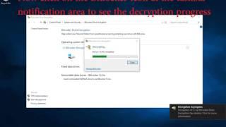 How to turn off Bitlocker in Windows 10