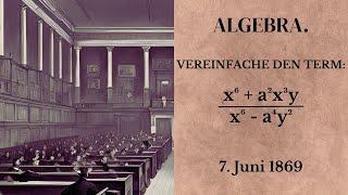 UNI-AUFNAHMETEST in MATHE von 1869: Kannst Du bestehen?Mathe Test