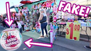 MINI BRANDS! Searching for FAKE MINI BRANDS at the Swap Meet