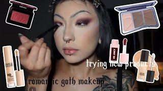 romantic goth makeup & trying new products (grwm :p)