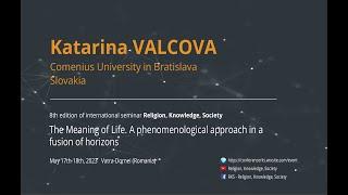 K.  VALCOVA - The phenomenon of human life and its meaning in the selected works of J. A. Comenius