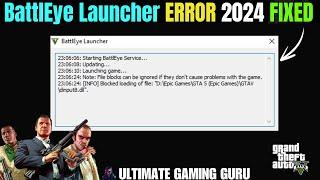 Battle Eye Launcher FIX for GTA 5  - | Script Hook V Critcal error | New Update September 2024