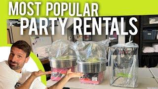 What Are The Most Popular Party Rental Items?