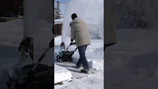EGO Snow Blower Getting It Done!  #shorts
