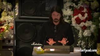 Dave Grohl at Lemmy's funeral