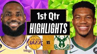 Los Angeles Lakers vs. Milwaukee Bucks Full Highlights 1st QTR | Oct 10 | 2024 NBA Preseason