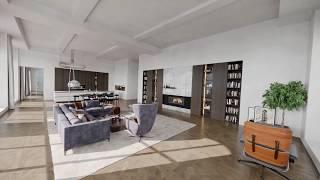 Interactive virtual reality tour of apartment in New York City made with 3dsMax