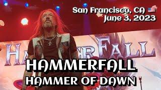 Hammerfall - Hammer of Dawn @The Warfield, San Francisco, CA June 3, 2023 LIVE HDR 4K