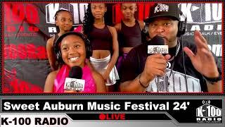 K-100 Radio with Royal Rose at Sweet Auburn Music Festival