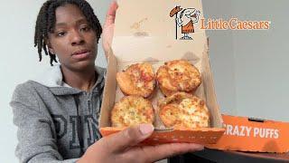 TRYING LITTLE CAESARS NEW CRAZY PUFFS!!!  *are they really good*