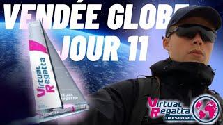 VENDEE GLOBE 2024 Jour 11 (Virtual Regatta offshore) - Comment va-t-on remonter ???